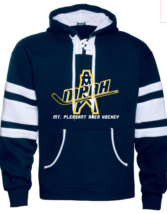 Mt. Pleasant Area Hockey - Unisex Hoodie - Enza Unisex Varsity Hockey Hoodie
