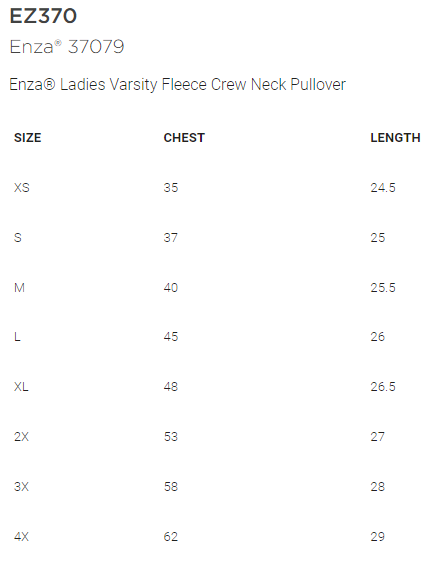 Shepherd Football Loud Proud Mom Gear - 2022 - Ladies Crew Sweatshirt - Enza Ladies Varsity Fleece Crew Neck Pullover - 9.0 oz