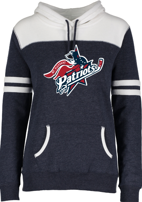 Patriots Hockey - Ladies Hoodie - Enza Ladies Varsity Fleece Hoodie