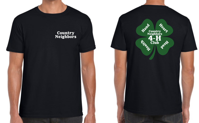 Country Neighbors 4H Club - Gildan Softstyle Adult T-Shirt - 4.5oz