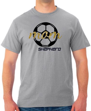 Shepherd Soccer - Soccer Mom- Adult T-Shirt - Jerzees Dri-Power