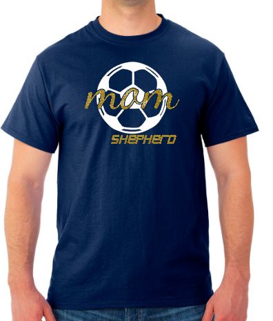 Shepherd Soccer - Soccer Mom- Adult T-Shirt - Jerzees Dri-Power