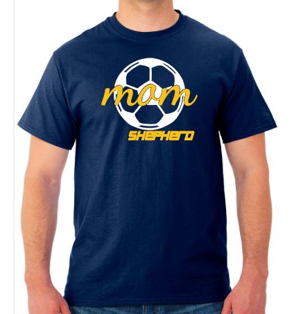 Shepherd Soccer - Soccer Mom- Adult T-Shirt - Jerzees Dri-Power