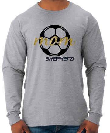 Shepherd Soccer - Soccer Mom- Adult Long-Sleeve T-Shirt - Jerzees Dri-Power
