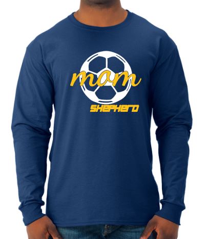 Shepherd Soccer - Soccer Mom- Adult Long-Sleeve T-Shirt - Jerzees Dri-Power