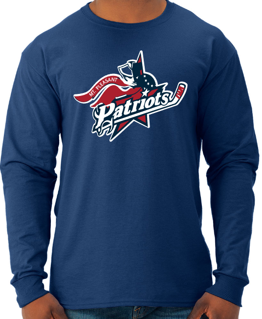 Patriots Hockey - Youth Long-Sleeve T-Shirt - Jerzees Dri-Power