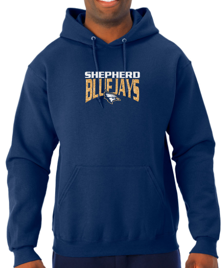 Shepherd Football Spirit Gear - 2023 - Youth Hooded Sweatshirt - Jerzees NuBlend Youth Hooded Sweatshirt - 8oz