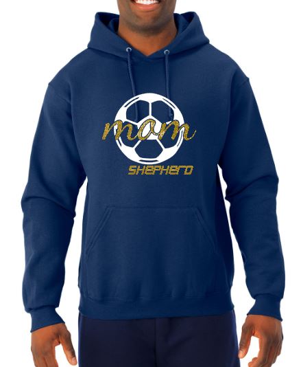 Shepherd Soccer - Soccer Mom - Adult Hooded Sweatshirt - Jerzees NuBlend