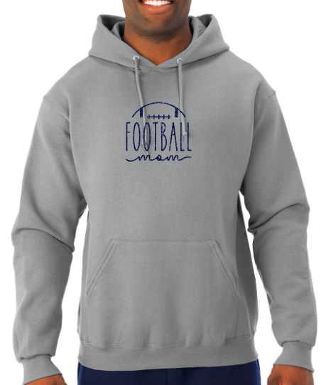 Shepherd Football Mom Gear - 2023 - Adult Unisex Hooded Sweatshirt - Jerzees NuBlend Unisex Hooded Sweatshirt - 8oz