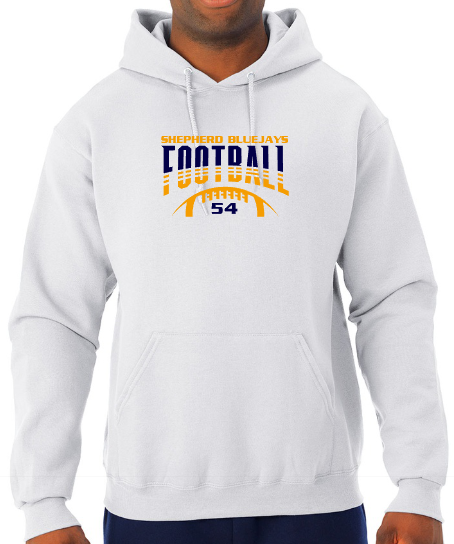 Shepherd Football Gear - 2023 - Youth Hooded Sweatshirt - Jerzees NuBlend Youth Hooded Sweatshirt - 8oz