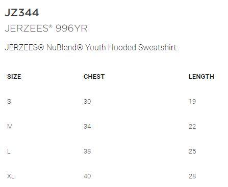 Mt. Pleasant Area Hockey - Youth Hooded Sweatshirt - Jerzees NuBlend