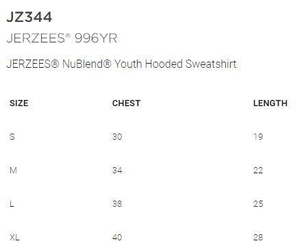 Patriots Hockey - Youth Hooded Sweatshirt - Jerzees NuBlend