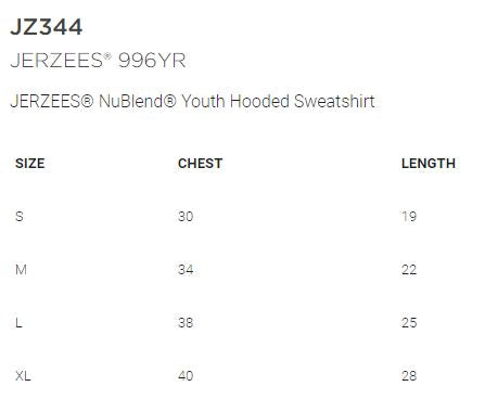 Shepherd Football Spirit Gear - 2021 - Youth Hooded Sweatshirt - Jerzees NuBlend