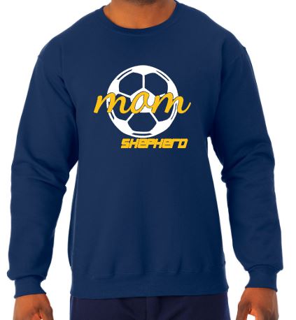 Shepherd Soccer - Soccer Mom - Adult Crew Sweatshirt - Jerzees NuBlend
