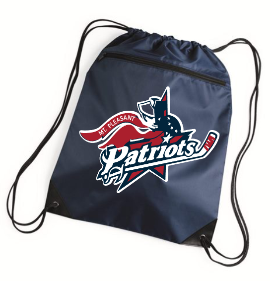 Patriots Hockey - Drawstring Bag w/ Zipper