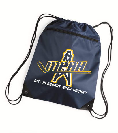 Mt. Pleasant Area Hockey - Drawstring Bag w/ Zipper