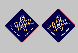 Mt. Pleasant Area Hockey - Keychain 2.25 x 2.25 Aluminum - 2-sided