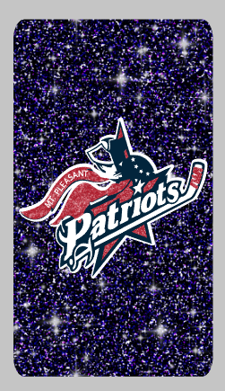 Patriots Hockey - Bag Tag 2 x 3.5 Aluminum - 2-sided