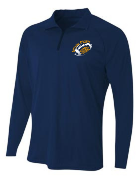 Shepherd Football Gear - 2024 -  Mens Quarter Zip Long-Sleeve Tee - A4 1/4 Zip - 4oz
