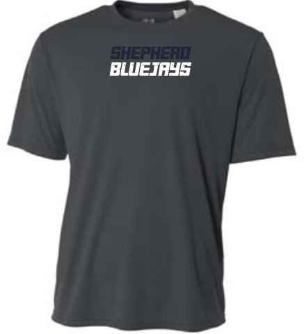 Shepherd Football Spirit Gear - 2026 - Adult Performance Tee - A4 Cooling Performance Crew Tee - 4oz