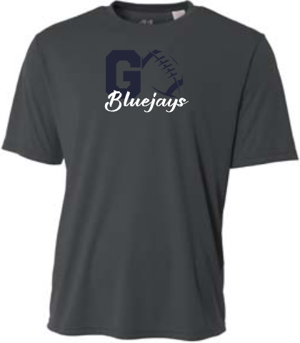 Shepherd Football Spirit Gear - 2026 - Adult Performance Tee - A4 Cooling Performance Crew Tee - 4oz