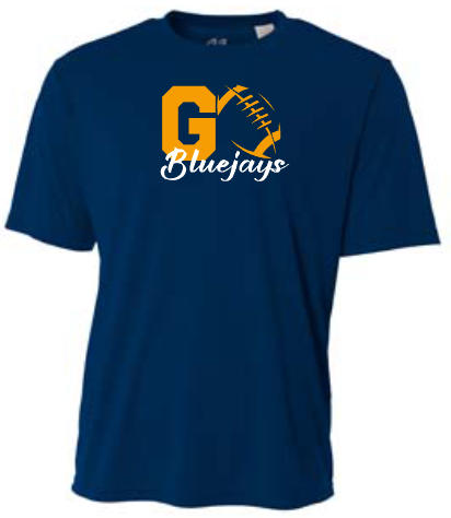 Shepherd Football Spirit Gear - 2026 - Adult Performance Tee - A4 Cooling Performance Crew Tee - 4oz