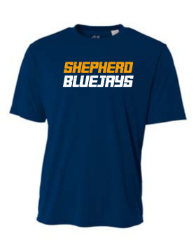 Shepherd Football Spirit Gear - 2024 - Adult Performance Tee - A4 Cooling Performance Crew Tee - 4oz