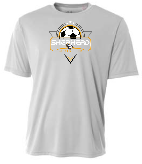 Shepherd Soccer Club Gear - 2026 -  Adult Performance Tee - A4 Cooling Performance Crew Tee - 4oz