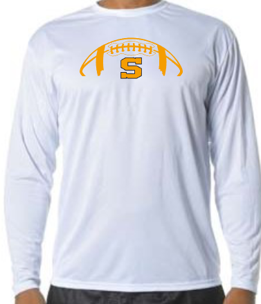 Shepherd Football Gear - 2025 -  Youth Performance Long Sleeve Tee - A4 Youth Cooling Performance Long Sleeve Crew Tee - 4oz