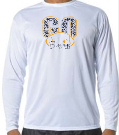 Shepherd Football Gear - 2025 -  Adult Performance Long Sleeve Tee - A4 Cooling Performance Long Sleeve Crew Tee - 4oz