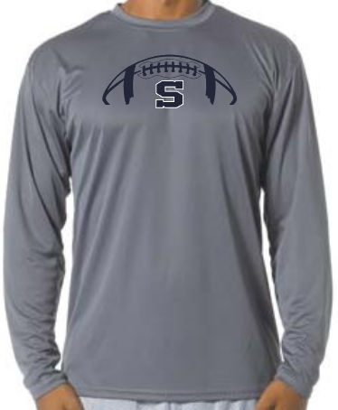 Shepherd Football Gear - 2025 -  Youth Performance Long Sleeve Tee - A4 Youth Cooling Performance Long Sleeve Crew Tee - 4oz