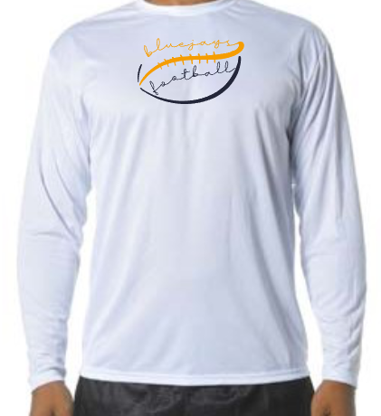 Shepherd Football Gear - 2026 -  Adult Performance Long Sleeve Tee - A4 Cooling Performance Long Sleeve Crew Tee - 4oz