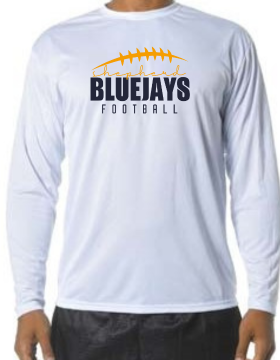Shepherd Football Gear - 2024 -  Youth Performance Long Sleeve Tee - A4 Youth Cooling Performance Long Sleeve Crew Tee - 4oz
