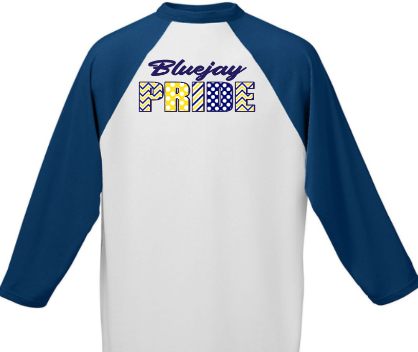 Shepherd Football - 2020 - Augusta Sportswear 3/4 Sleeve Baseball Jersey - PRIDE