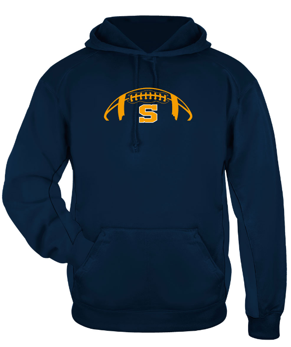Shepherd Football Gear - 2026 -  Adult Poly Hooded Sweatshirt - Badger Sport Performance Fleece Hood