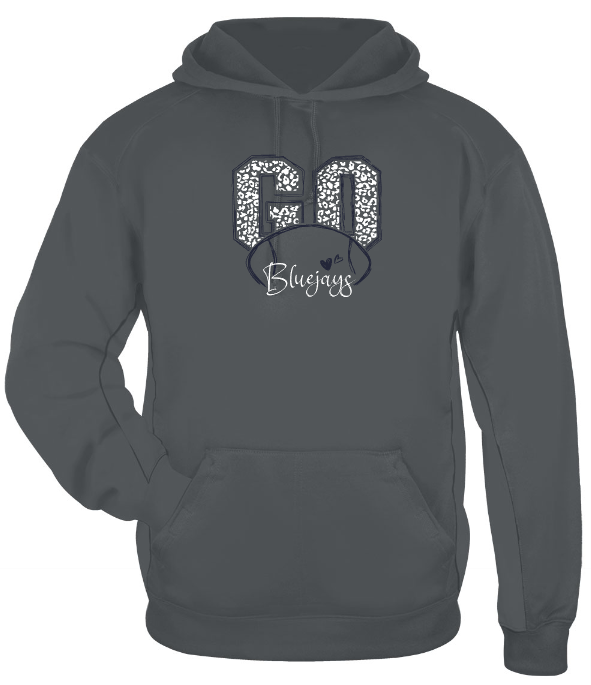 Shepherd Football Gear - 2026 -  Adult Poly Hooded Sweatshirt - Badger Sport Performance Fleece Hood