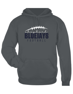 Shepherd Football Gear - 2024 -  Adult Poly Hooded Sweatshirt - Badger Sport Performance Fleece Hood