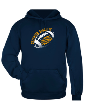 Shepherd Football Gear - 2024 -  Adult Poly Hooded Sweatshirt - Badger Sport Performance Fleece Hood