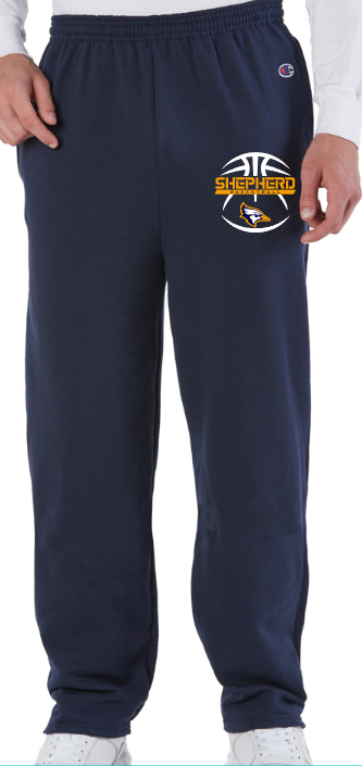 Shepherd Basketball Gear - 2024 - Adult Sweatpants- Jerzees Champion Pocketed Open Bottom Sweatpants
