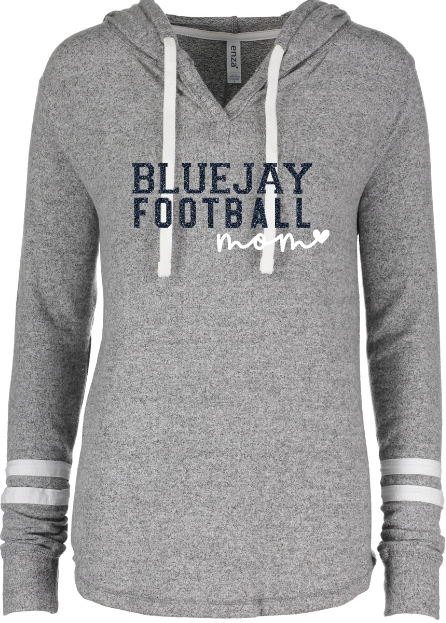Shepherd Football Family Gear - 2022 - Ladies Lightweight Pullover Hoodie - Enza Ladies Hacci Pullover Hoodie - 5.4oz