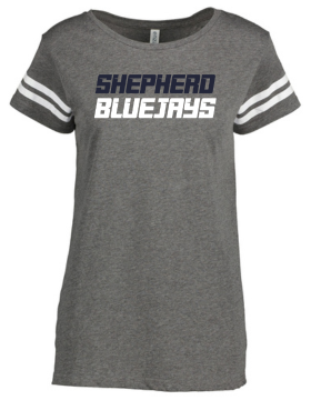 Shepherd Football Spirit Gear - 2024 - Ladies Tee - Enza Ladies Jersey Football Tee - 4.5oz