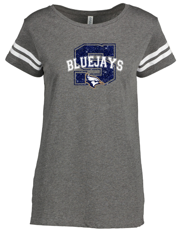 Shepherd Football Spirit Gear - 2025 - Ladies Tee - Enza Ladies Jersey Football Tee - 4.5oz