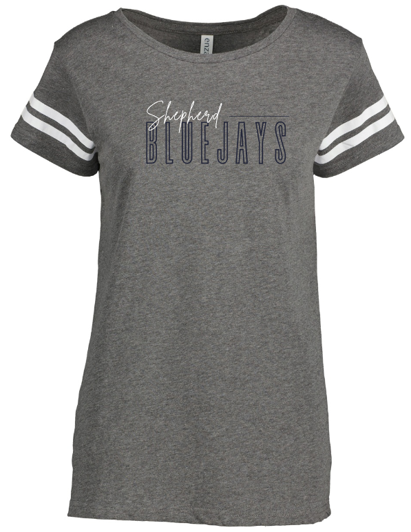 Shepherd Football Spirit Gear - 2025 - Ladies Tee - Enza Ladies Jersey Football Tee - 4.5oz