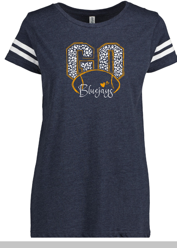Shepherd Football Gear - 2025 -  Ladies Tee - Enza Ladies Jersey Football Tee - 4.5oz