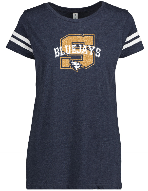 Shepherd Football Spirit Gear - 2025 - Ladies Tee - Enza Ladies Jersey Football Tee - 4.5oz