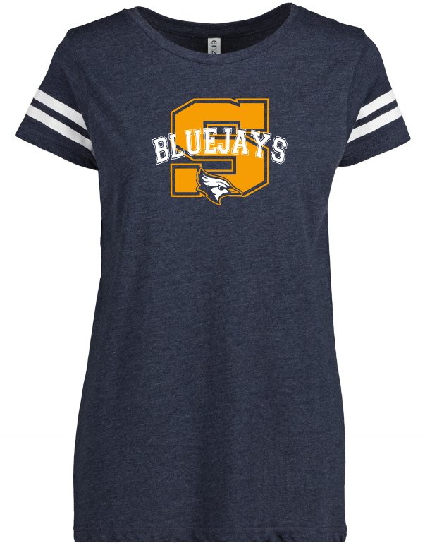 Shepherd Football Spirit Gear - 2025 - Ladies Tee - Enza Ladies Jersey Football Tee - 4.5oz