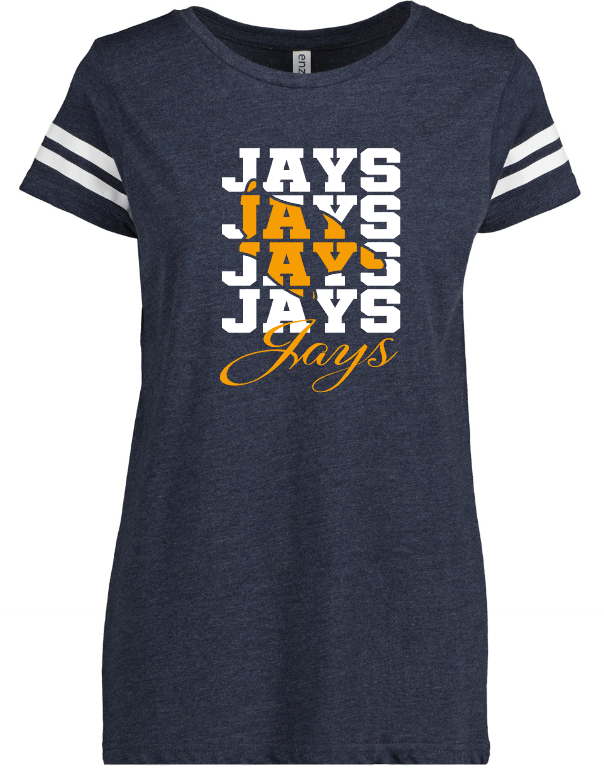 Shepherd Football Spirit Gear - 2025 - Ladies Tee - Enza Ladies Jersey Football Tee - 4.5oz