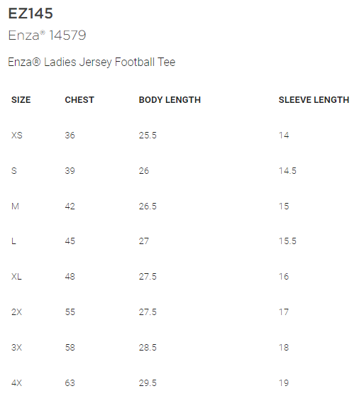 Shepherd Football Spirit Gear - 2026 - Ladies Tee - Enza Ladies Jersey Colorblock Tee - 4.5oz