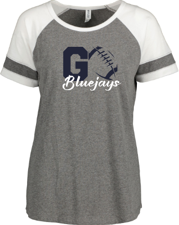 Shepherd Football Spirit Gear - 2026 - Ladies Tee - Enza Ladies Jersey Colorblock Tee - 4.5oz