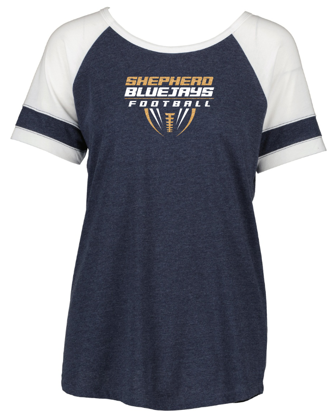 Shepherd Football Gear - 2026 -  Ladies Tee - Enza Ladies Jersey Football Tee - 4.5oz